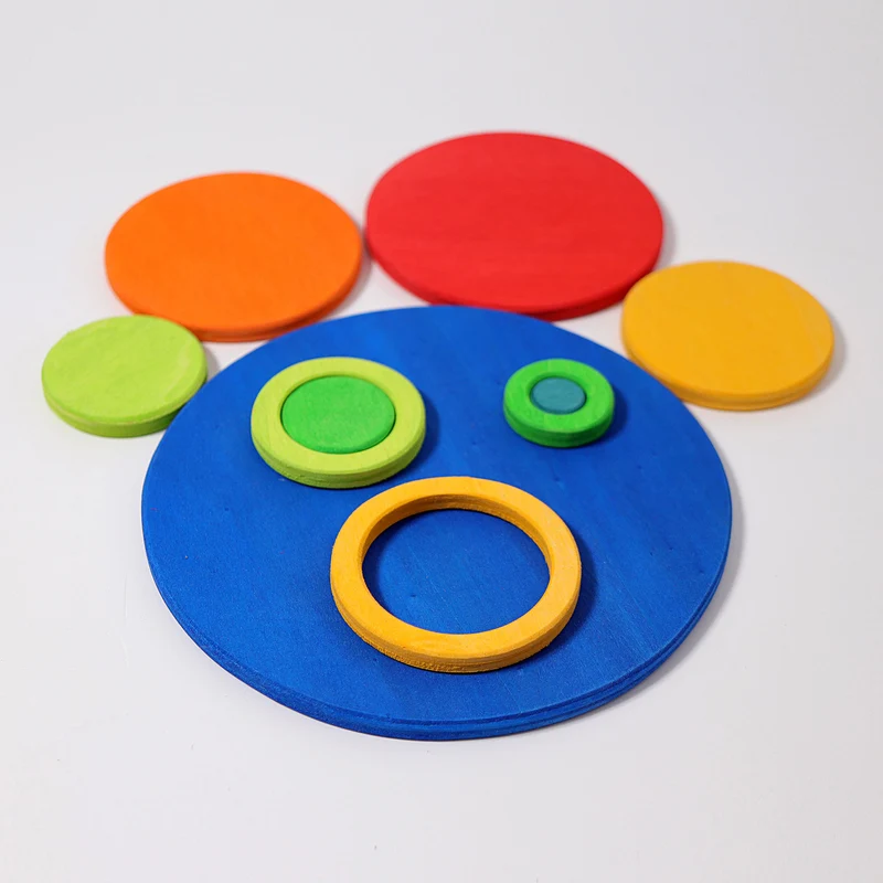 Konzentrische Kreise und Ringe Bunt | Grimms