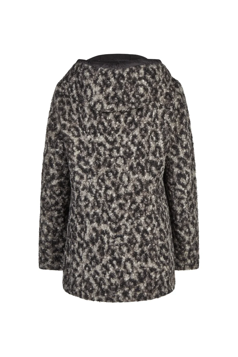 Wolljacke mit Kapuze