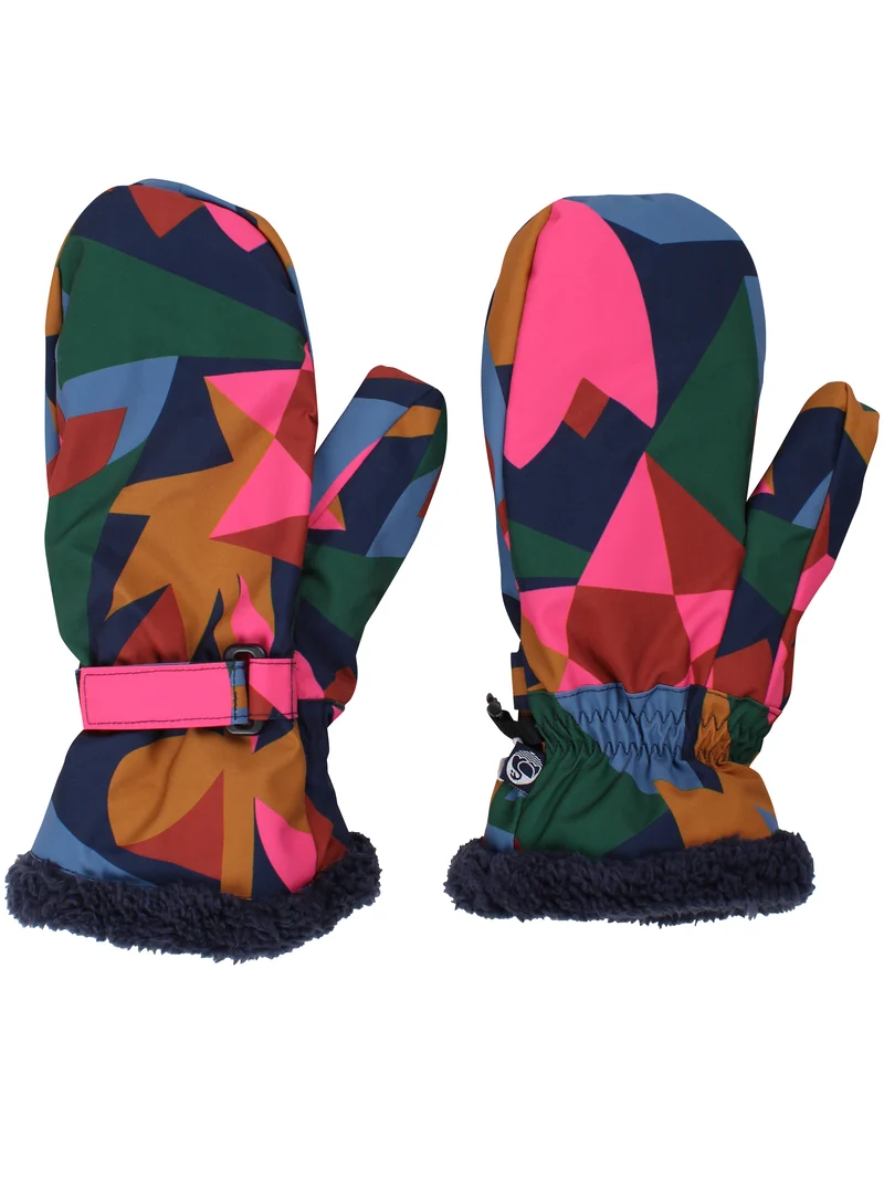 Danehandy Mittens Dark Navy/Soft Cherry GEOFLEUR