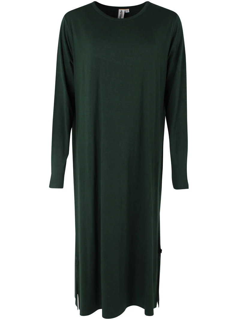 Danesweet Wool LS Dress Dark Forest