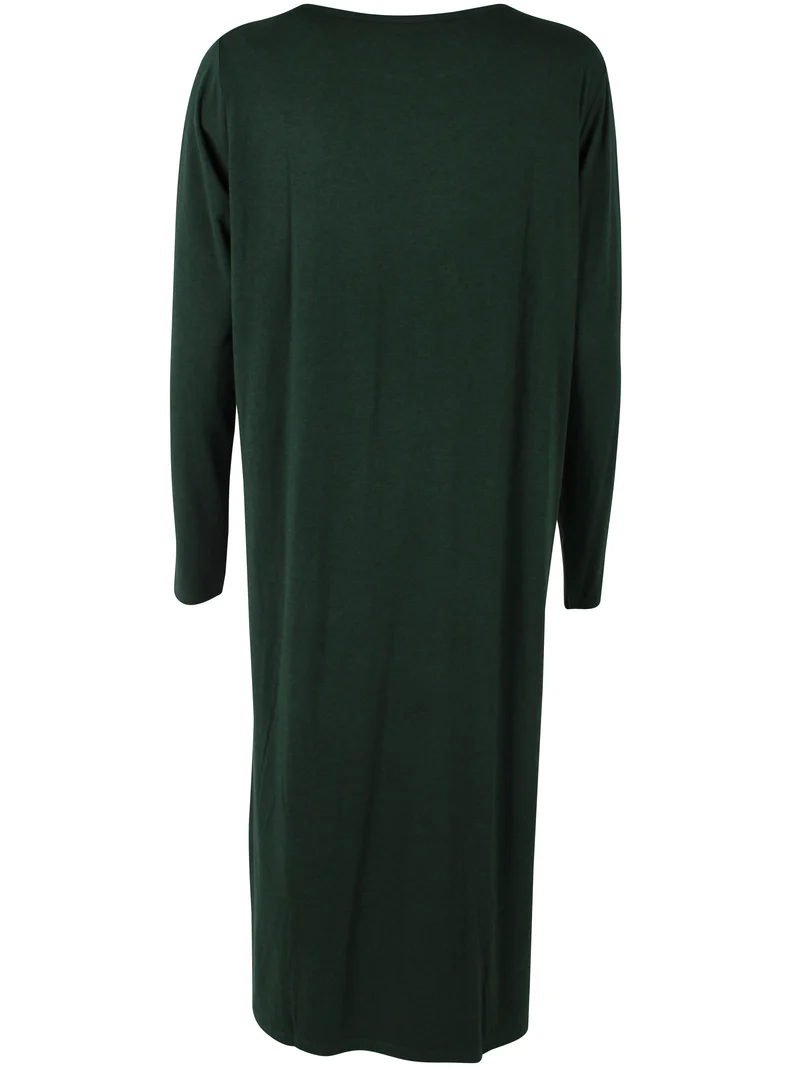 Danesweet Wool LS Dress Dark Forest