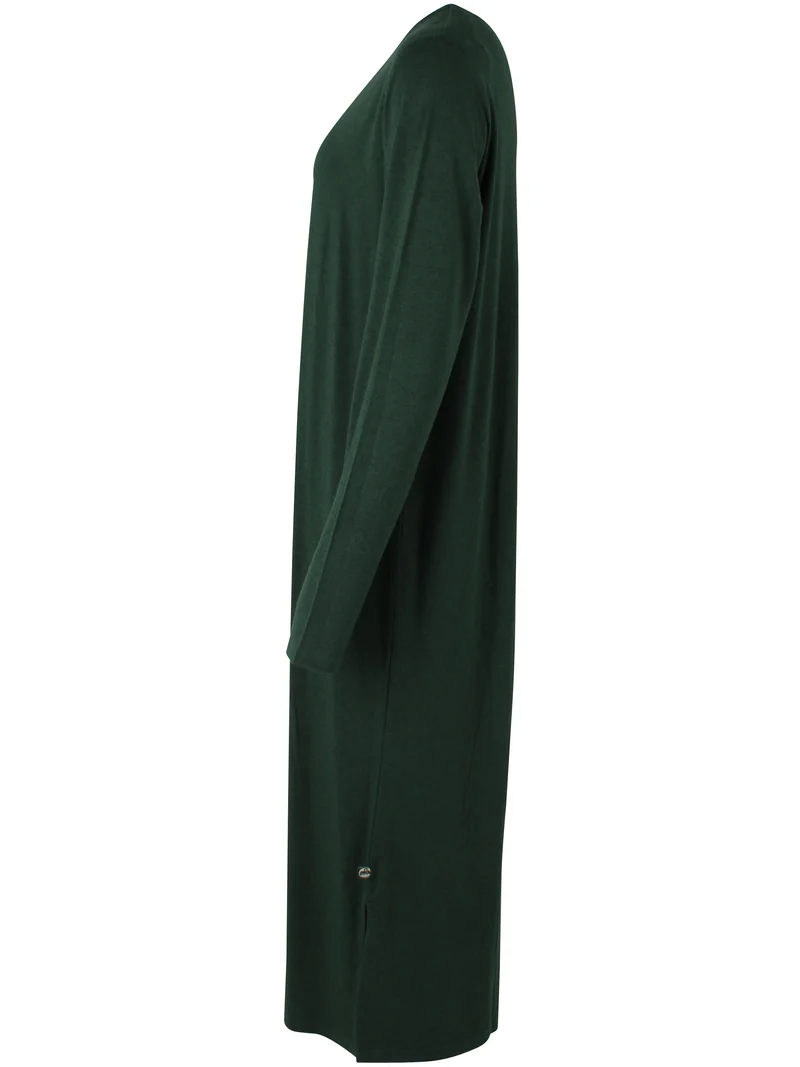 Danesweet Wool LS Dress Dark Forest