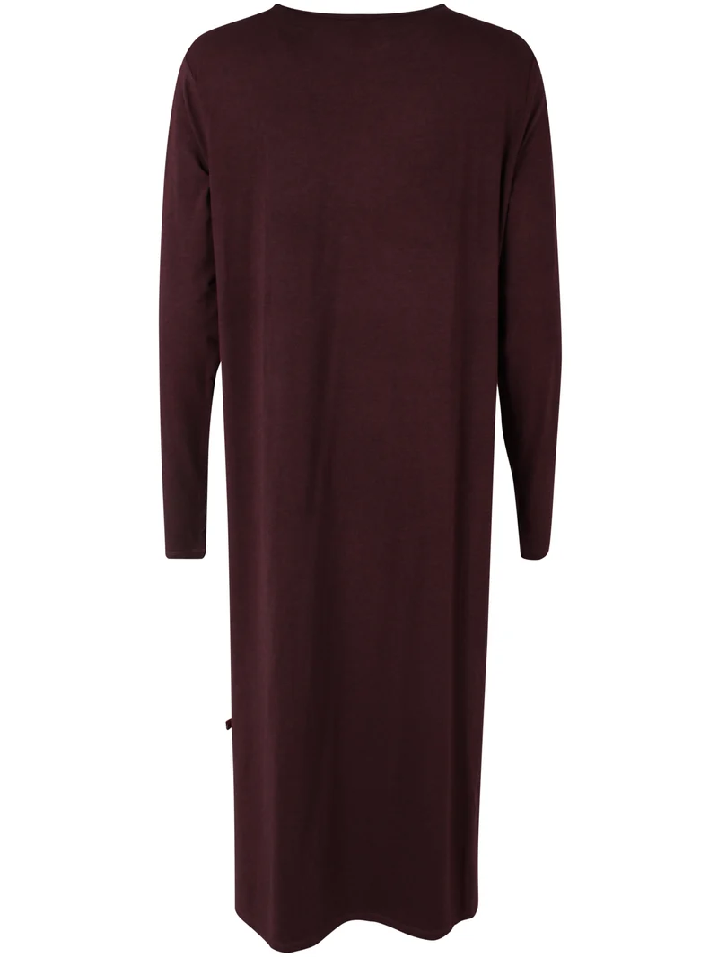 Danesweet Wool LS Dress Dark Wine