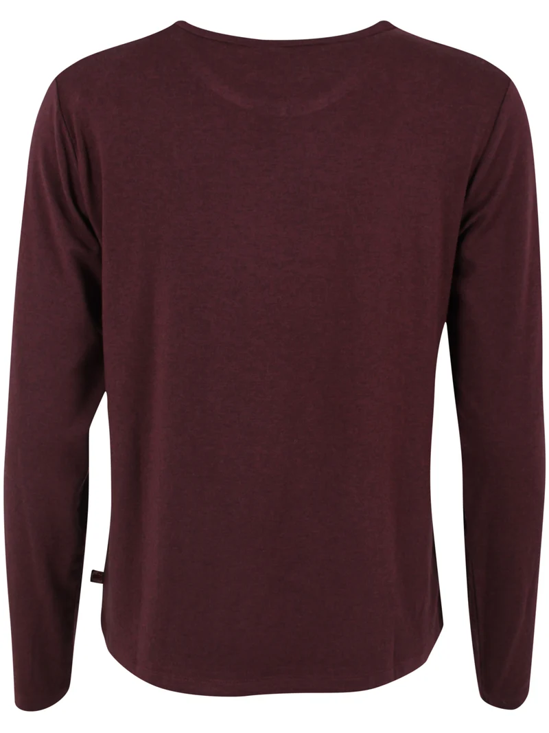 Danemerry Wool LS Tee Dark Wine