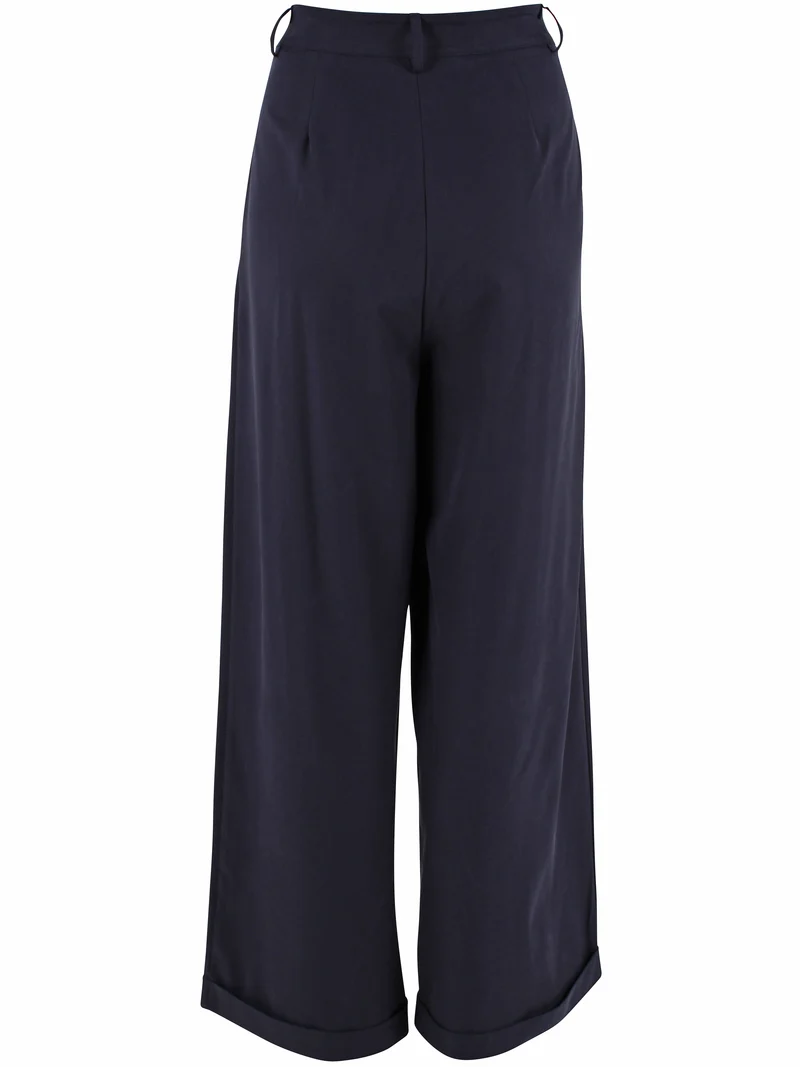 Danowl Smooth Viscose Pants Dark Navy