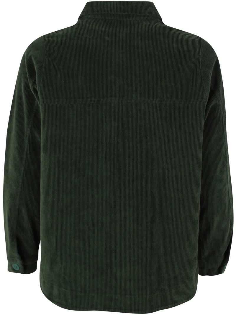 Danecattle Cord Stretch Shirt Dark Forest