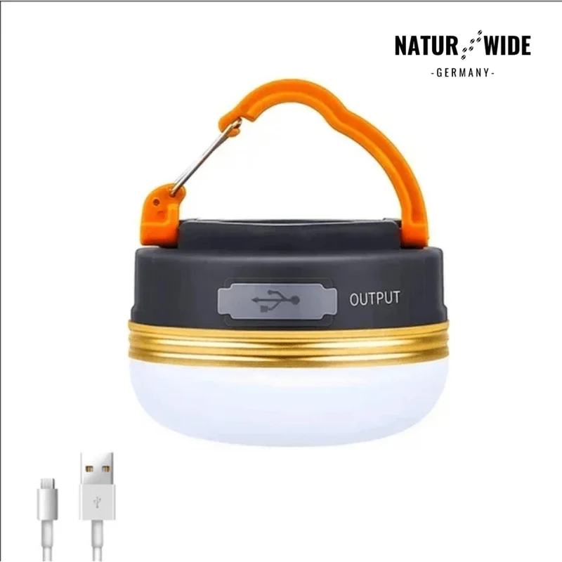 Faltbare LED Campinglampe – Wiederaufladbare Outdoor Laterne