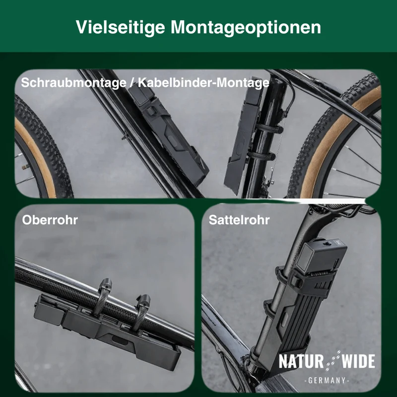 Klappschloss für Fahrrad & E-Scooter – Anti-Diebstahl
