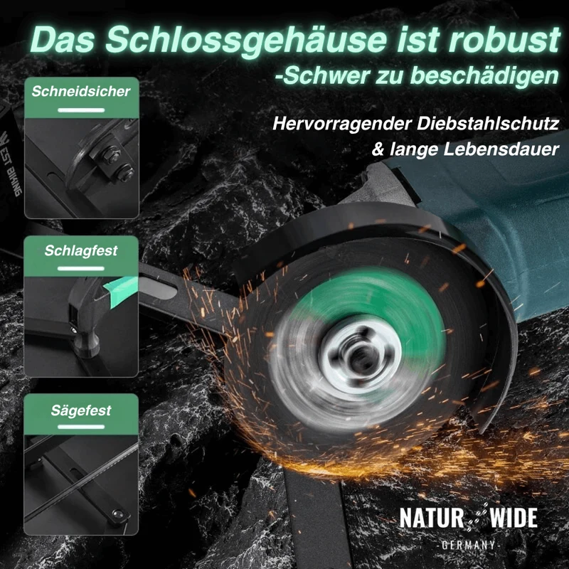 Klappschloss für Fahrrad & E-Scooter – Anti-Diebstahl