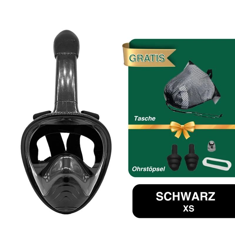 Professionelle Rundum Schnorchelmaske