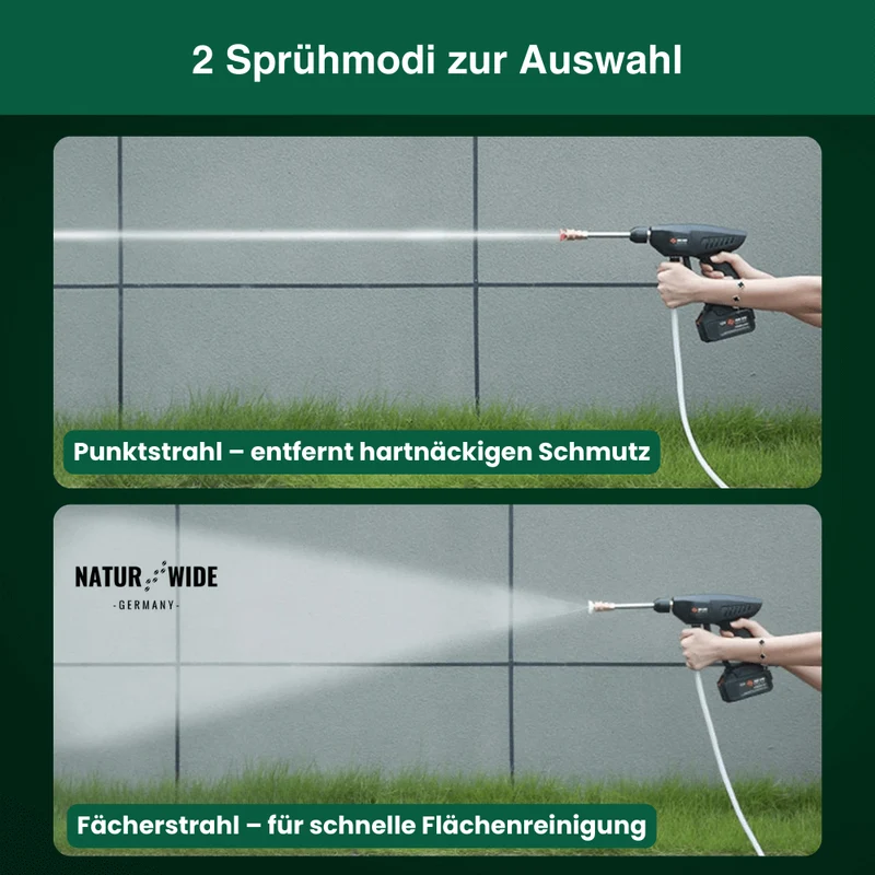 Akku Hochdruckreiniger - tragbar, stark & flexibel einsetzbar