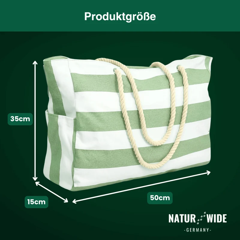 Strandtasche mit Reißverschluss