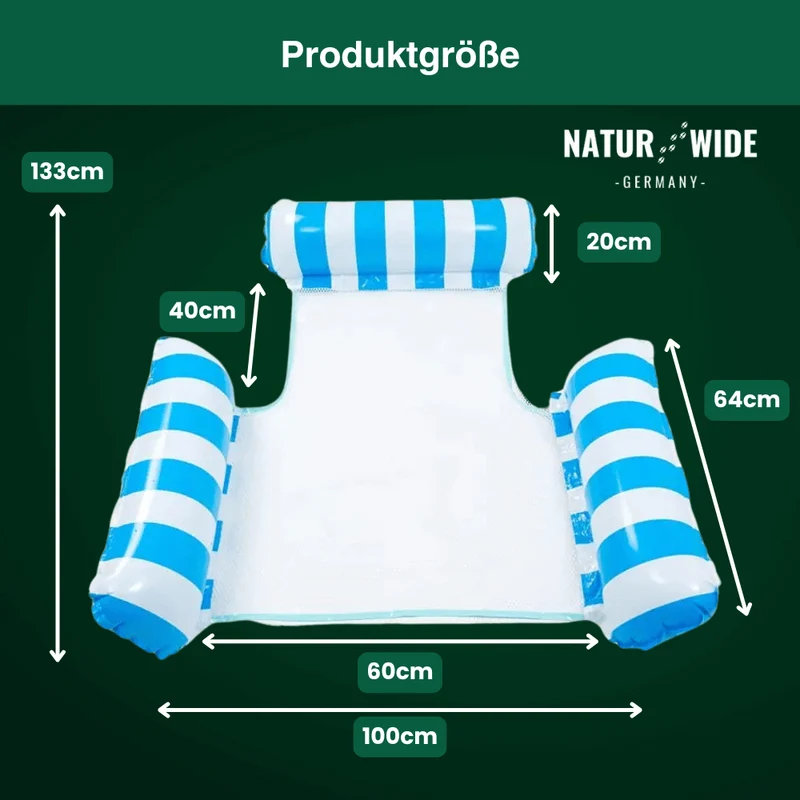 Schwimmende Wasserhängematte
