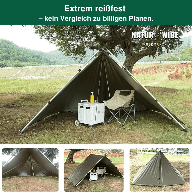 Vielseitiges Sonnen- & Regenschutz-Tarp