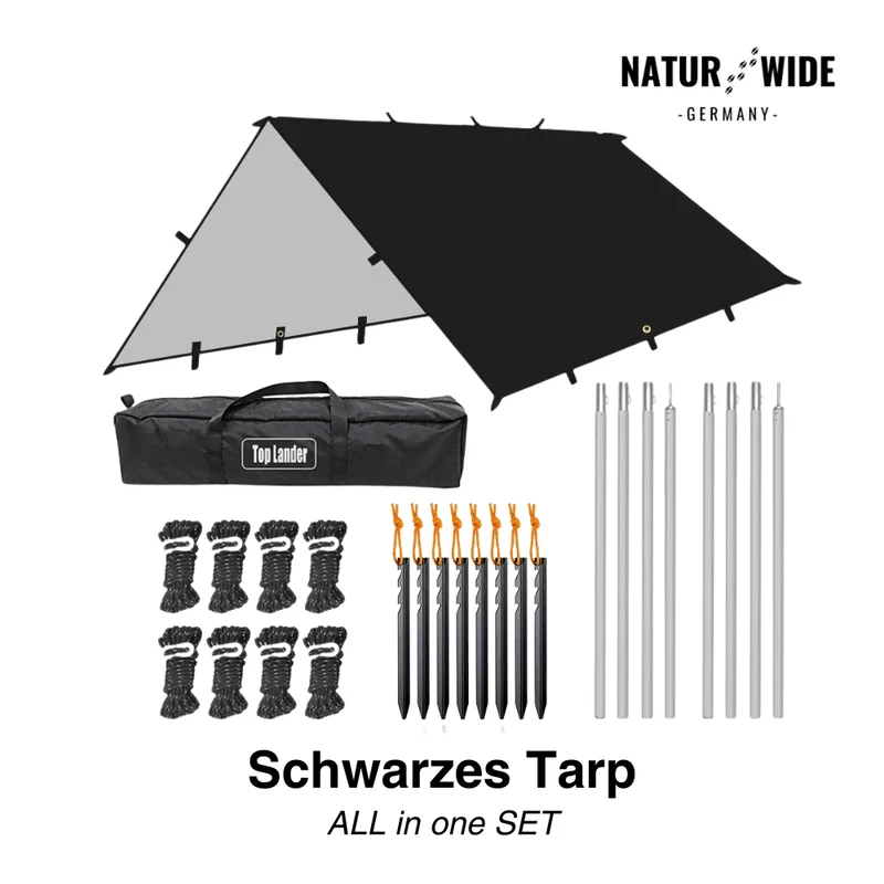 Vielseitiges Sonnen- & Regenschutz-Tarp