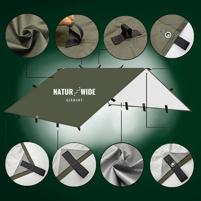 Vielseitiges Sonnen- & Regenschutz-Tarp