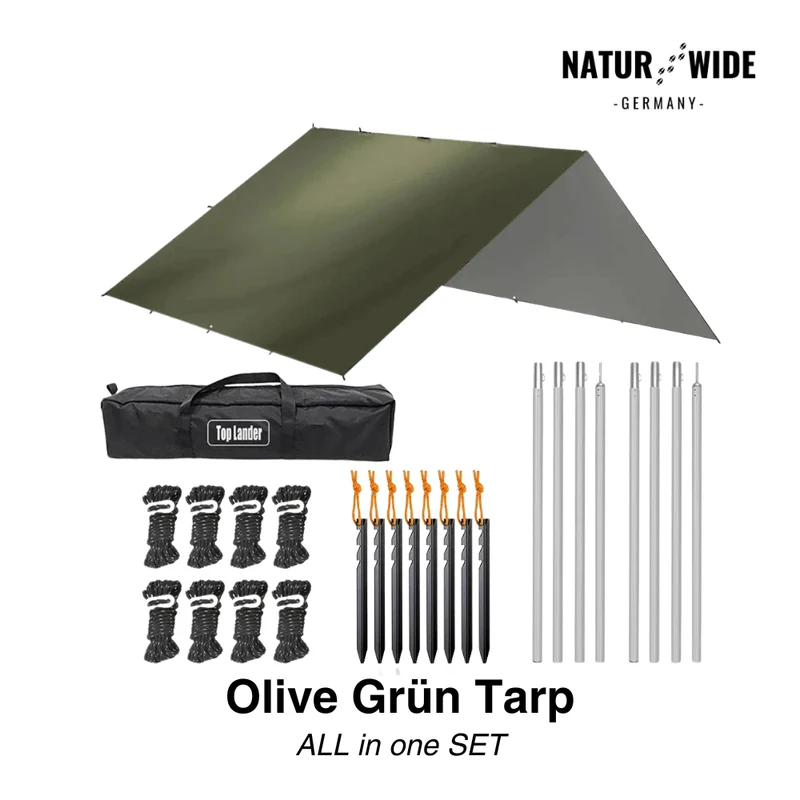 Vielseitiges Sonnen- & Regenschutz-Tarp