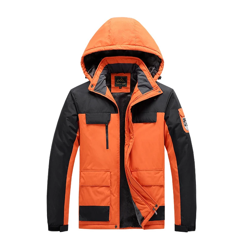 Herren Wasserdichte und atmungsaktive Outdoor-Softshell-Jacke mit Kapuze Drune