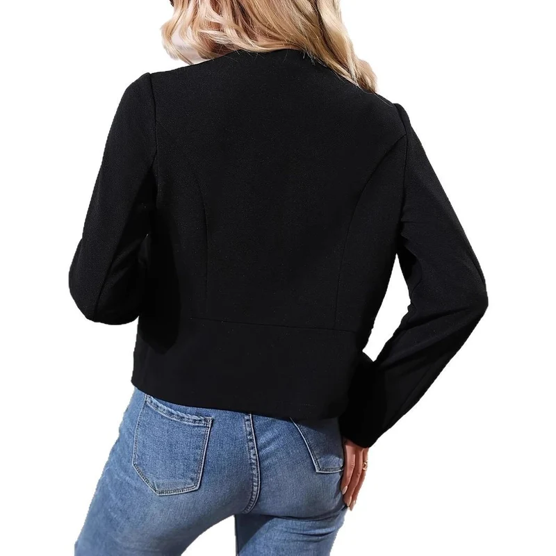 Damen Feine Kurzjacke mit strukturiertem Design und eleganten Details Drune