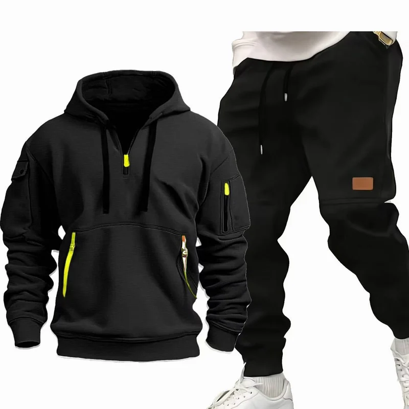 Herren Funktions-Hoodie und Jogginghose Set Drune
