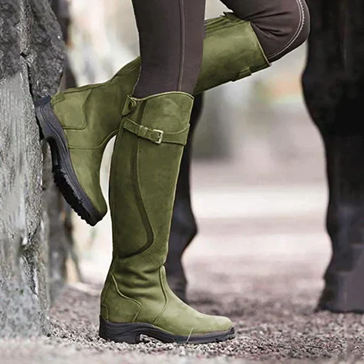 Knielange Stiefel | Wasserfest | Rutschfest | Reitstiefel | Damenstiefel Drune