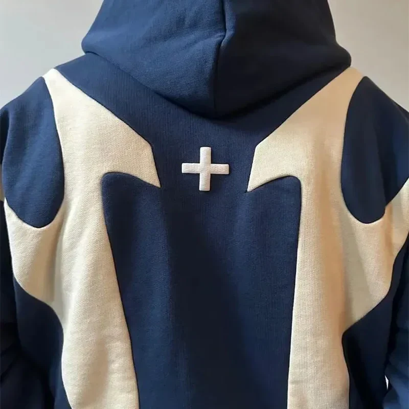 Drune | Zip Hoodie mit Teufelsmotiv