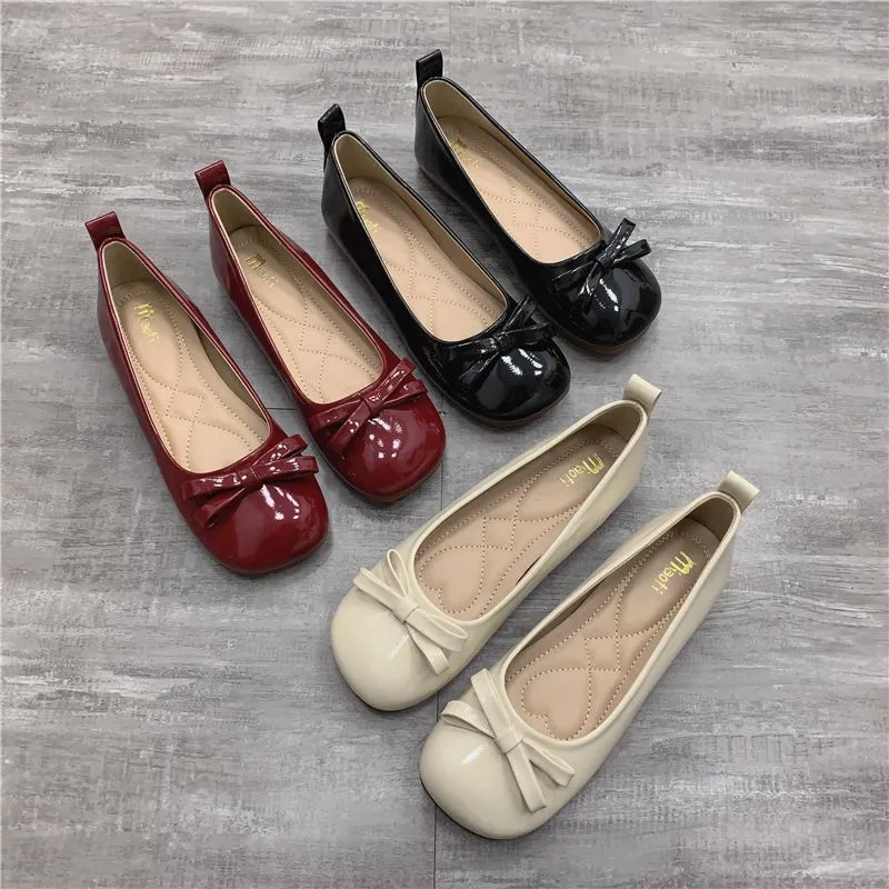 Damen Ballerina-Schuhe mit eleganter Schleifen-Applikation Drune