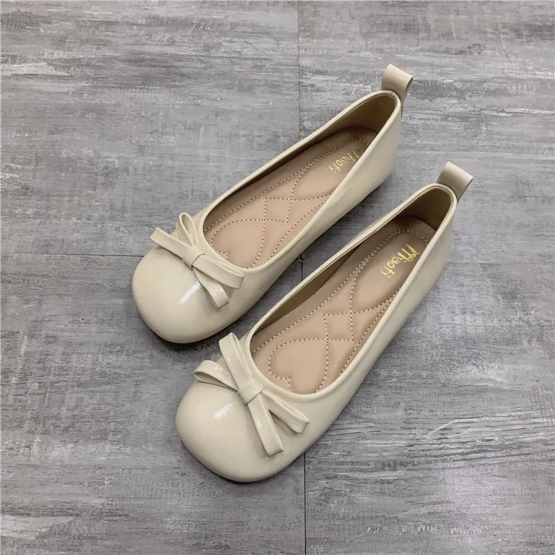 Damen Ballerina-Schuhe mit eleganter Schleifen-Applikation Drune