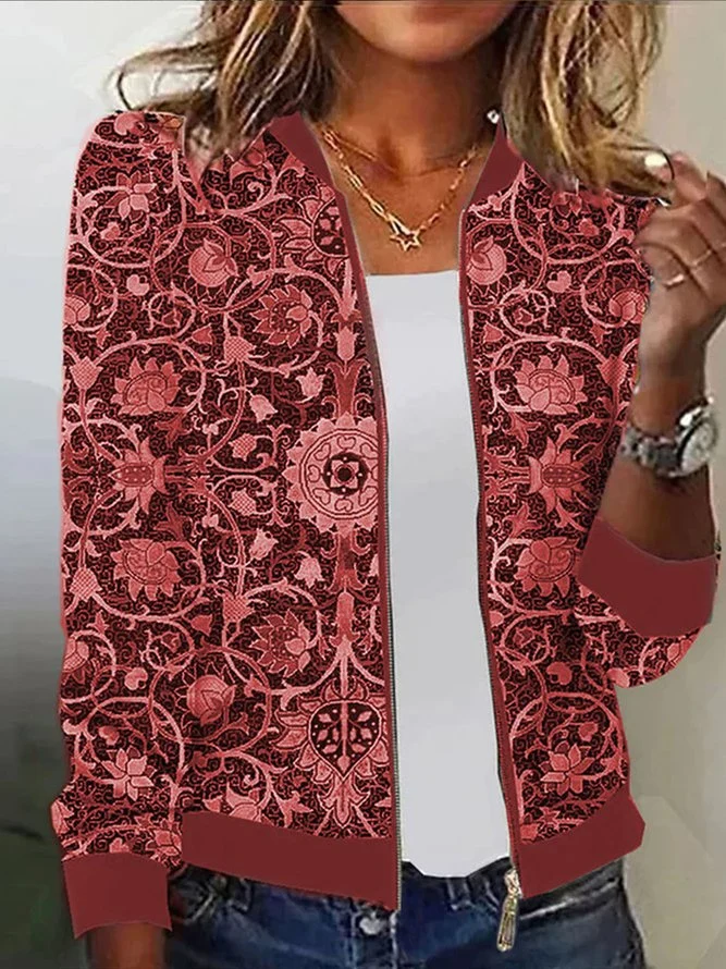 Damen Blousonjacke mit floralem Muster Drune