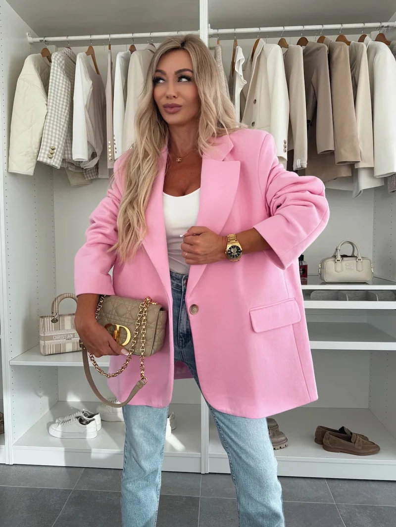 Damen oversized Blazerjacke mit modernem Schnitt und nachhaltigen Materialien Drune