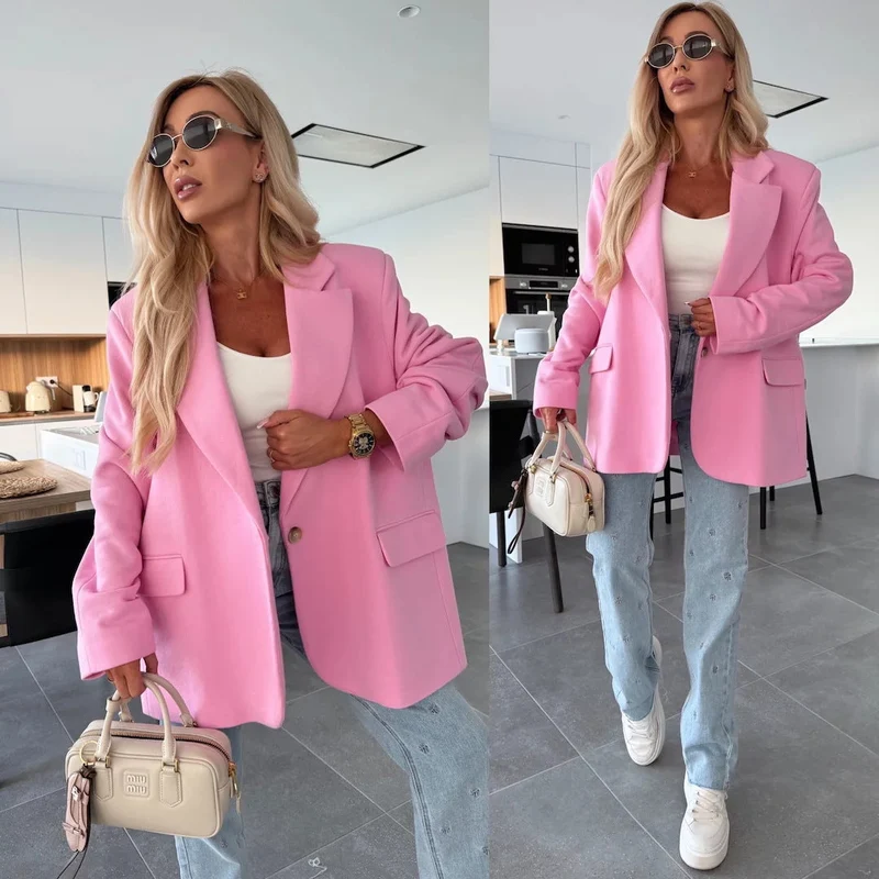 Damen oversized Blazerjacke mit modernem Schnitt und nachhaltigen Materialien Drune