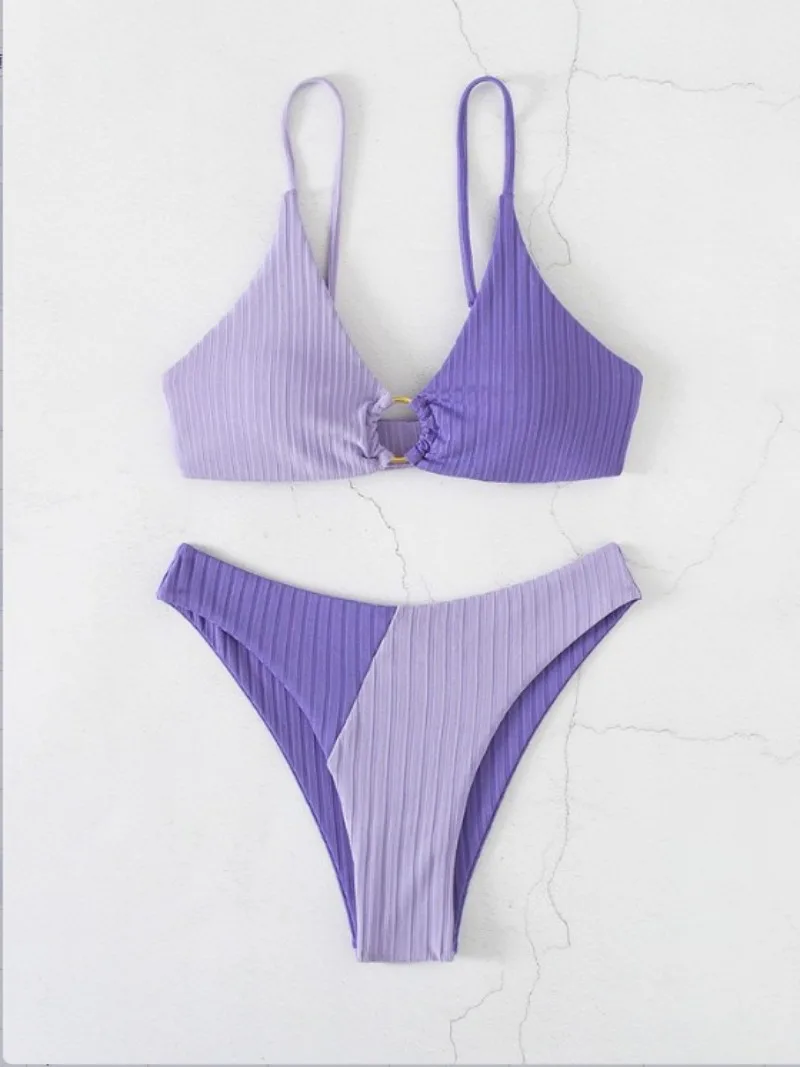 Drune | Push-Up-Bikini-Set mit Hoher Taille für Damen
