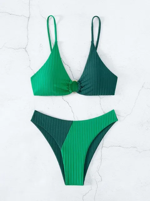 Drune | Push-Up-Bikini-Set mit Hoher Taille für Damen