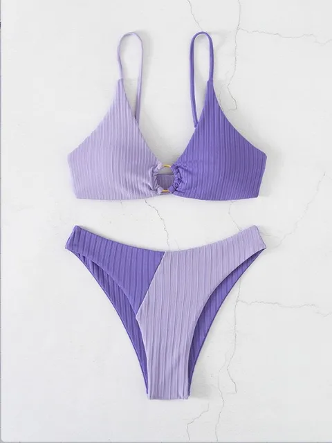 Drune | Push-Up-Bikini-Set mit Hoher Taille für Damen