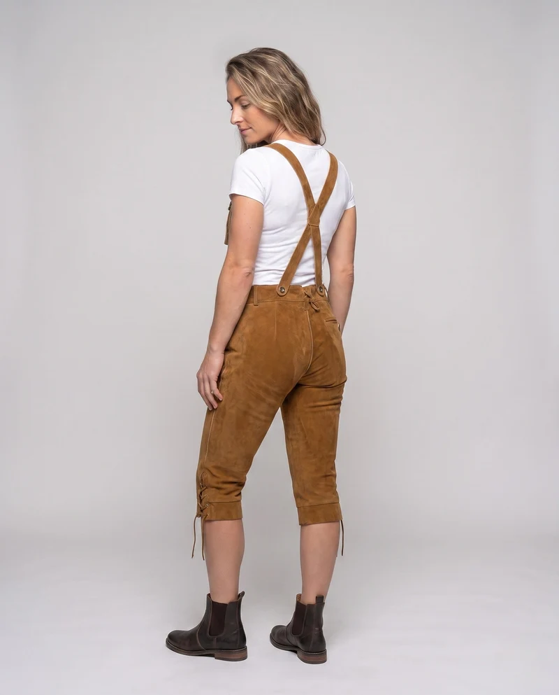 Damen Trachten-Latzhose mit kunstvoller Stickerei Drune