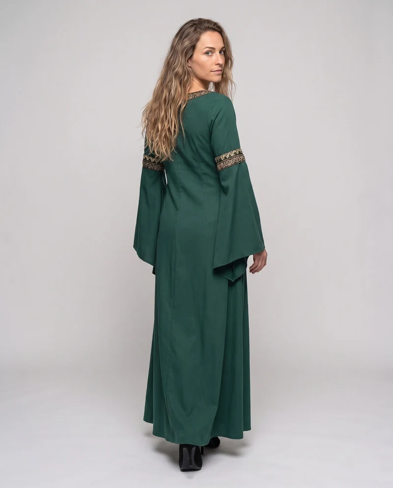 Damen historisches Märchenkleid mit elegantem Schnürdesign Drune