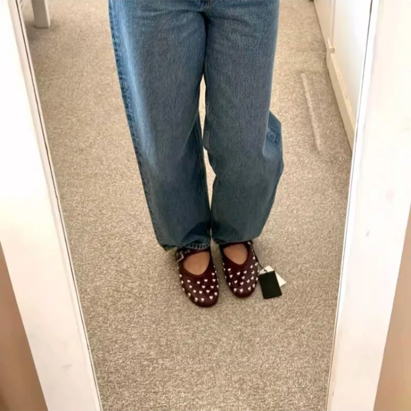 Damen Designerschuhe mit modischen Nietenakzenten Drune