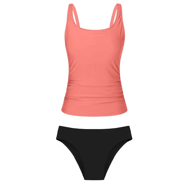 Damen Bikiniset mit floralem Oberteil und klassischem Unterteil Drune