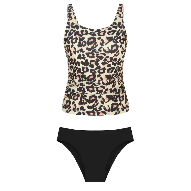 Damen Bikiniset mit floralem Oberteil und klassischem Unterteil Drune