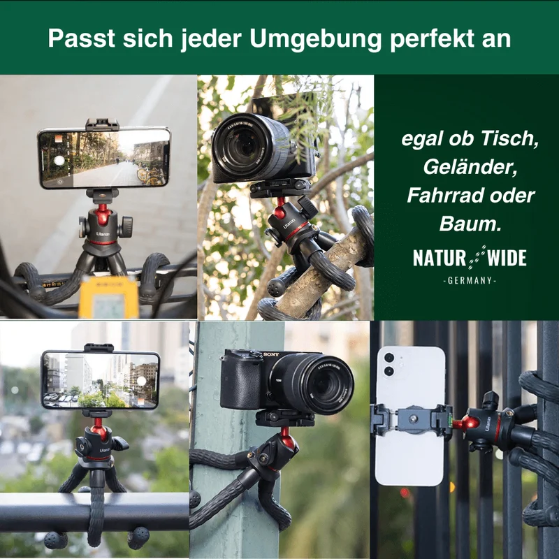 Flexibles Octopus-Stativ – Vielseitig für Kamera & Smartphone
