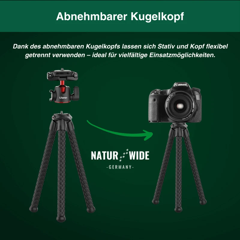 Flexibles Octopus-Stativ – Vielseitig für Kamera & Smartphone