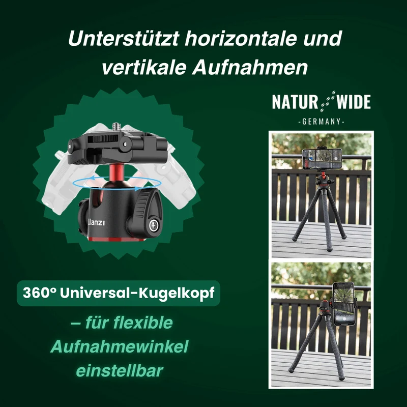 Flexibles Octopus-Stativ – Vielseitig für Kamera & Smartphone