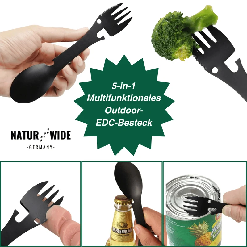 5-in-1 vielseitiges Outdoor-Besteck