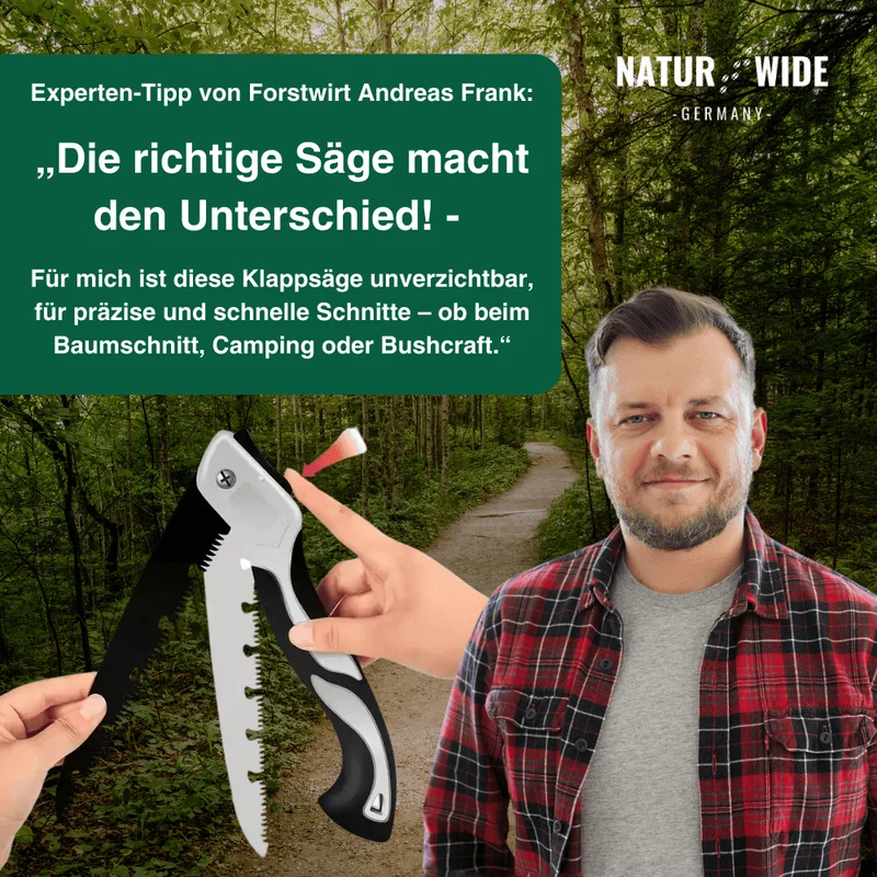 Klappbare Outdoor-Säge für Camping & Garten