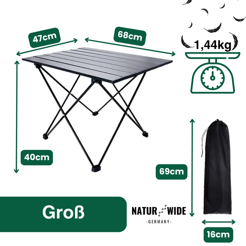Ultraleichter & robuster Camping-Tisch