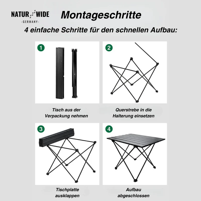 Ultraleichter & robuster Camping-Tisch