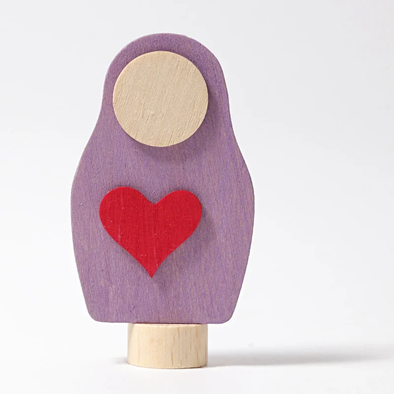 Steckfigur Herz-Matroschka. Holz | Grimms