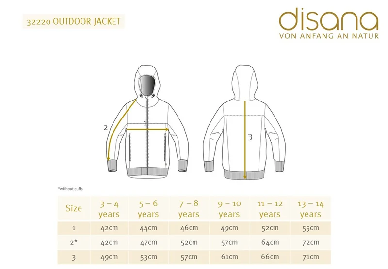Outdoor Jacke, wollwalk, olive | disana