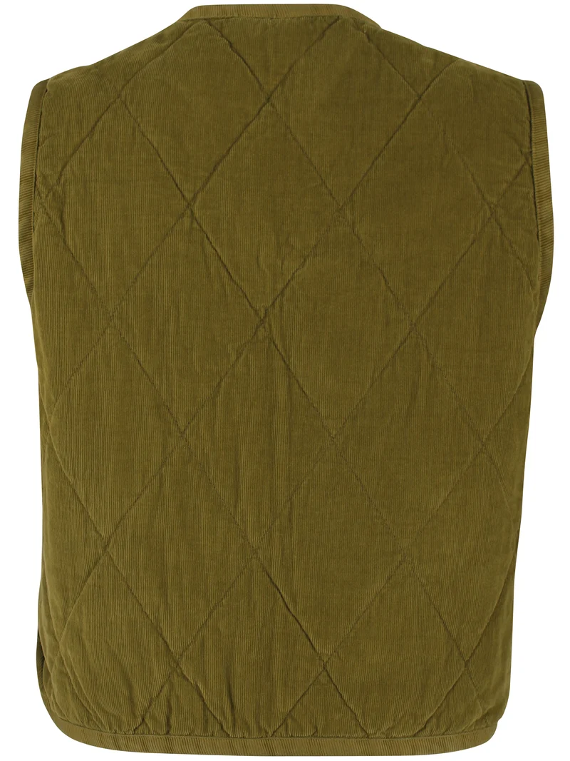 Daneblues Cord Vest Dark Olive
