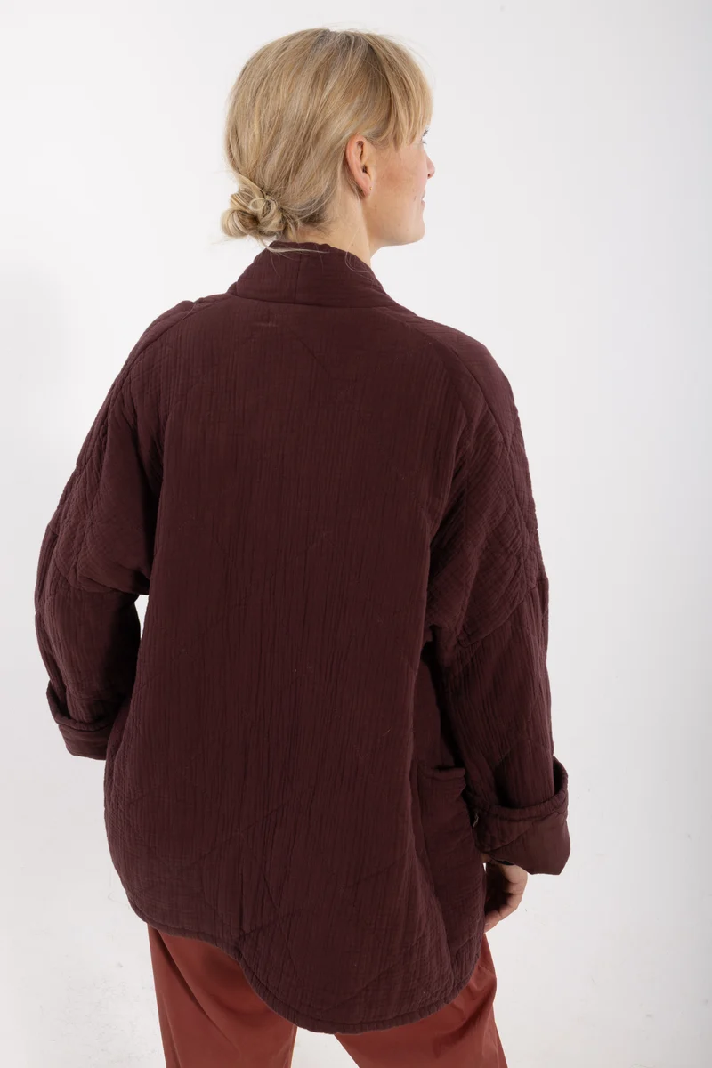 Danekatrin Quilt Jacket Dark Wine